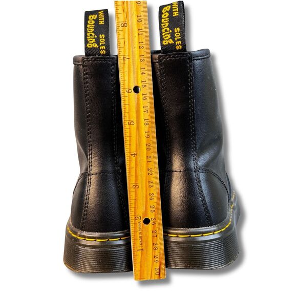 Dr. Martens Zavala Black Leather Combat Boots Women's EU 38 Lace Up - Picture 9 of 11